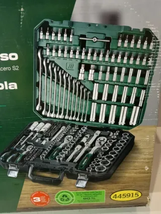 Maletín 216 Vasos y Llaves PARKSIDE