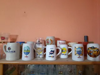 COLECCIÓN JARRAS, COPAS Y VASOS DE CERVEZA