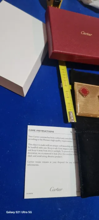 Tarjetero Cartier Diabolo Dorado