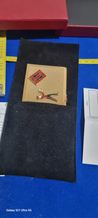 Tarjetero Cartier Diabolo Dorado