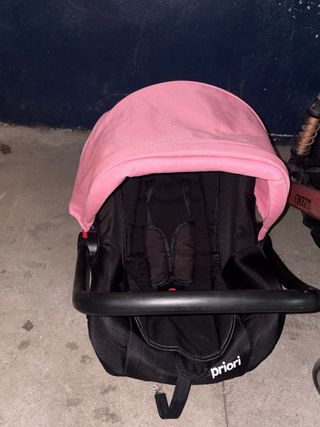 Carrito de bebé Priori rosa