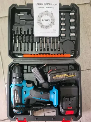 Trapano Avvitatore 88V Li-Ion con 2 Batterie