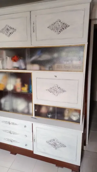 Mueble salón madera antiguo