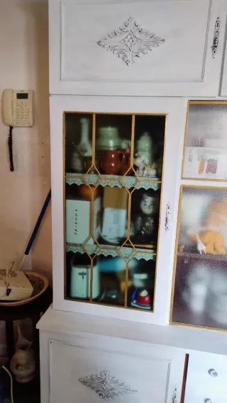 Mueble salón madera antiguo