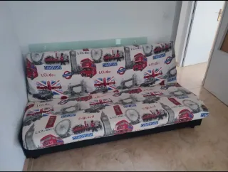 Sofá cama con canapé