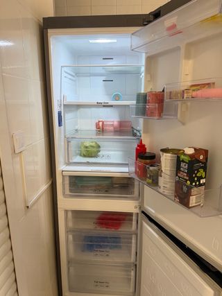 Nevera Samsung plateada