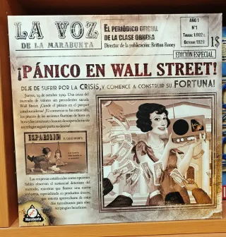 ¡Pánico en Wall Street! Juego de Mesa