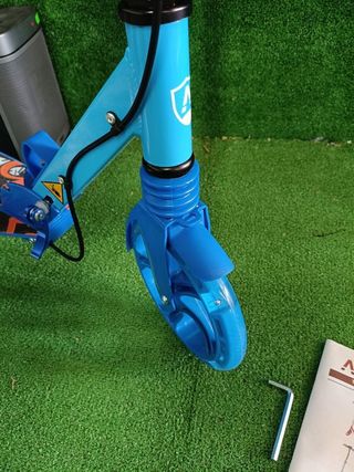 Arebos City Scooter Pedal Scooter Regulable Azul