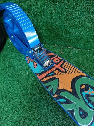 Arebos City Scooter Pedal Scooter Regulable Azul