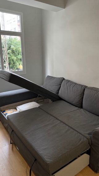 Sofá modular gris Ikea