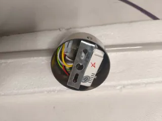 Aplique LED de pared plateado