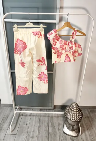 Set Abbigliamento Bambina Zara Panna/Rosa