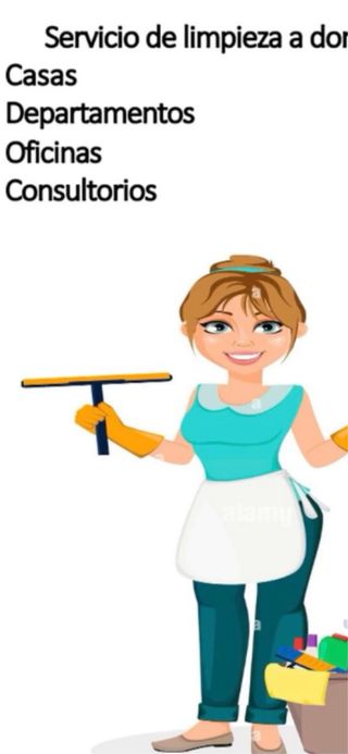 Mujer se ofrece para limpieza a domicilio