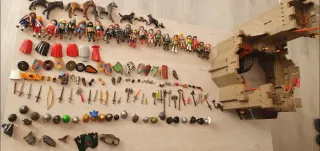 Set Playmobil Barco + Castillo Medieval + Figuras