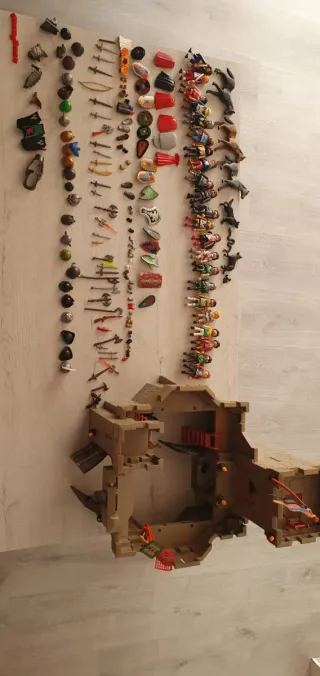 Set Playmobil Barco + Castillo Medieval + Figuras