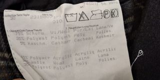 Abrigo hombre Bugatti negro lana virgen y cashmere