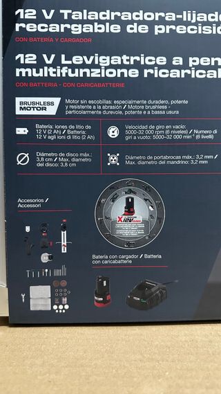Parkside 12V Taladradora-Lijadora Precisión