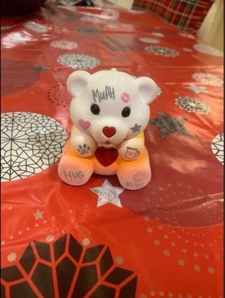 Coccolotto Orsetto Bianco con Cuore Rosso