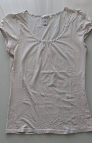 Camiseta HM Algodón Blanca