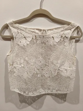 Traje de novia con conjunto y biker a juego