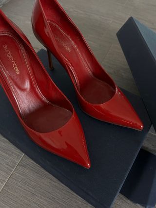 Tacchi Sergio Rossi Rossi in Vernice