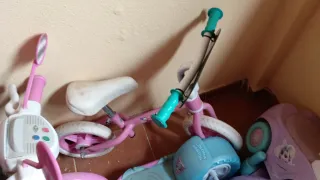 Bicicleta infantil rosa Minnie Mouse apenas uso