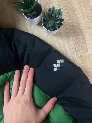 Casaco Montbell Puffer Verde e Preto