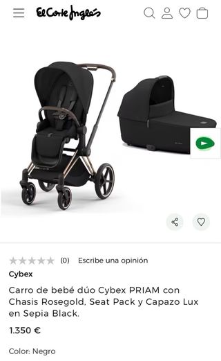 Cybex Priam Silla de Paseo Negra