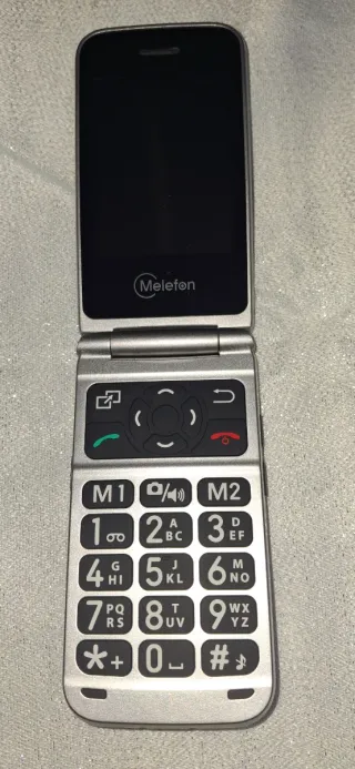 Telemóvel Melefon Lucky/Glücks Preto/Prata