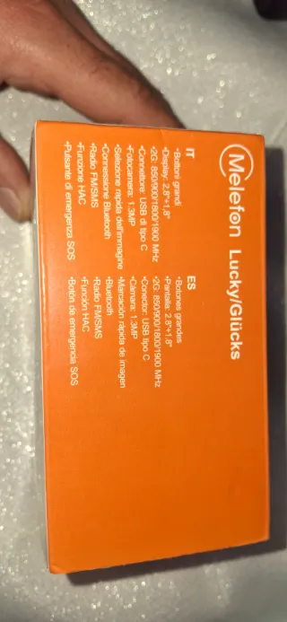 Telemóvel Melefon Lucky/Glücks Preto/Prata