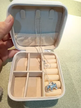 Colgante Plata Elefante con Joyero