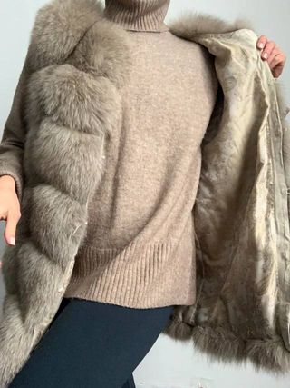 Chaleco Zorro Ártico Natural Talla S/M