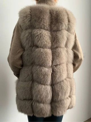 Chaleco Zorro Ártico Natural Talla S/M