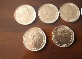 5 Monedas de Oro 25 Pesetas