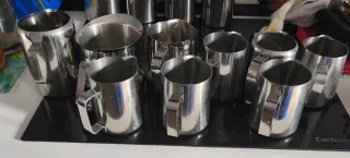 Jarras para leche hostelería acero inoxidable