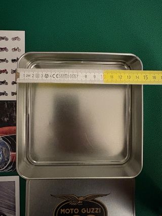 Scatola alluminio Moto Guzzi + 3 cartoncini