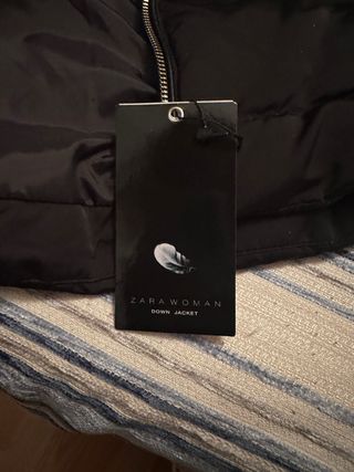 Abrigo acolchado mujer Zara XL