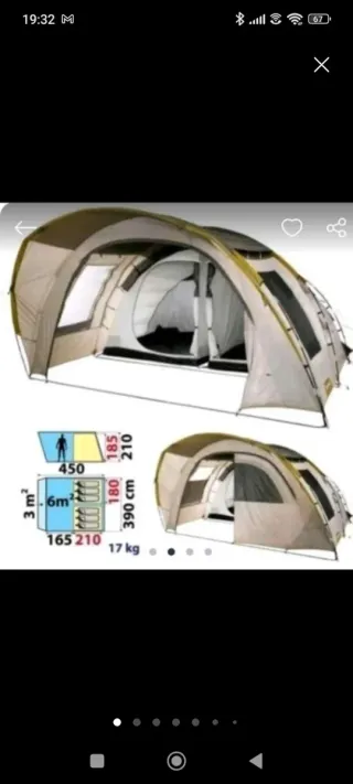 Tienda de campaña Arpenaz 6.2