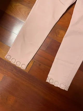 Pantaloni Cortefiel Taglia 42 Rosa