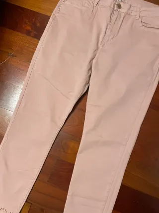 Pantaloni Cortefiel Taglia 42 Rosa