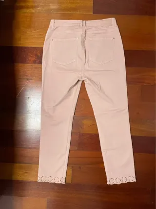 Pantaloni Cortefiel Taglia 42 Rosa