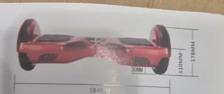 Hoverboard ACBK Rojo y bolsa de transporte