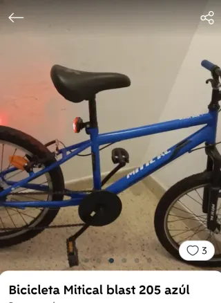 Bicicleta Mitical Blast 205 Blu 205, 20 pollici