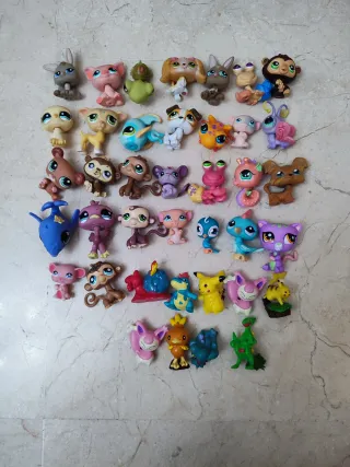 Lote Figuras Littlest Pet Shop y Pokémon muñecos