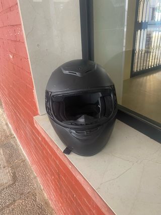 Casco Moto Integral Negro Mate