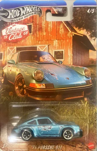 Hot Wheels '71 Porsche 911 Silver Series