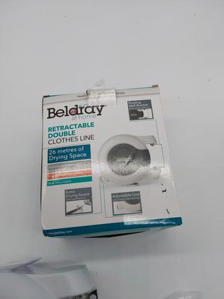 Beldray LA027016EU Línea De Ropa De Doble Retráctil Con 26 Metros De Cuerda, Línea De Lavado Resistente Al Viento, Tendedero Rob