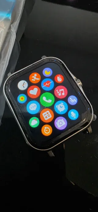 Reloj Inteligente Multicolor y Plateado