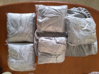 Juego de 6 fundas de silla de terciopelo gris claro, elásticas, resistentes a las arrugas, lavables, fundas grandes para sillas