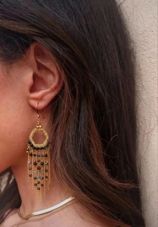 Pendientes largos bisutería